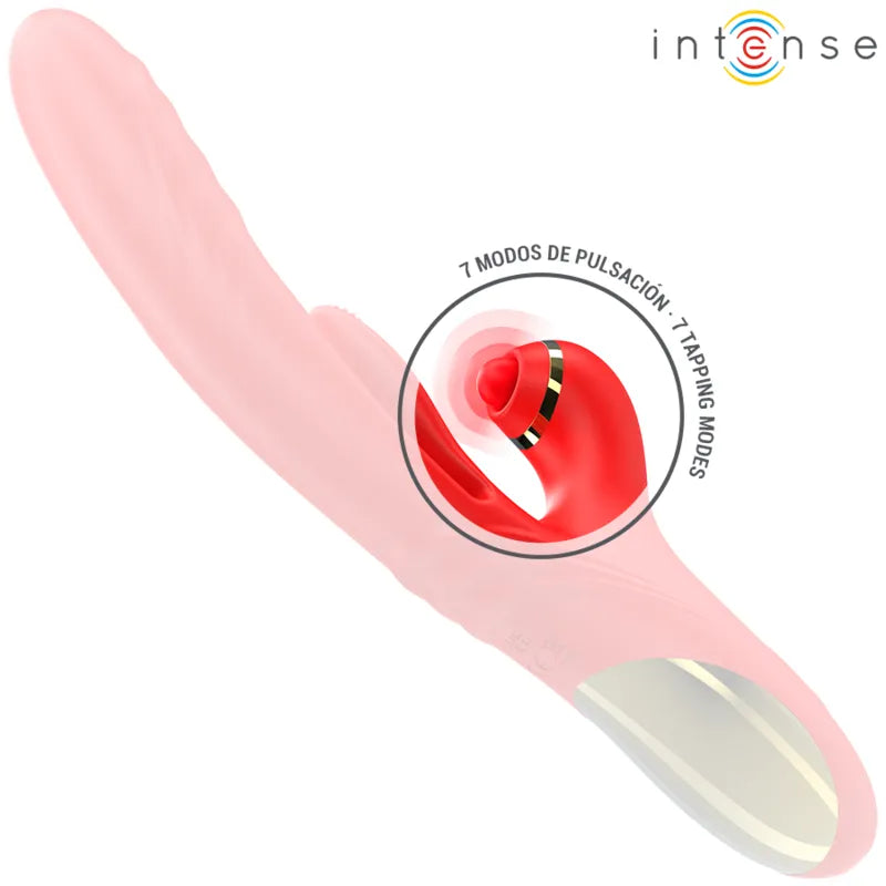 vibromasseur rouge silicone étanche multifonction modes personnalisables INTENSE ROSALIA