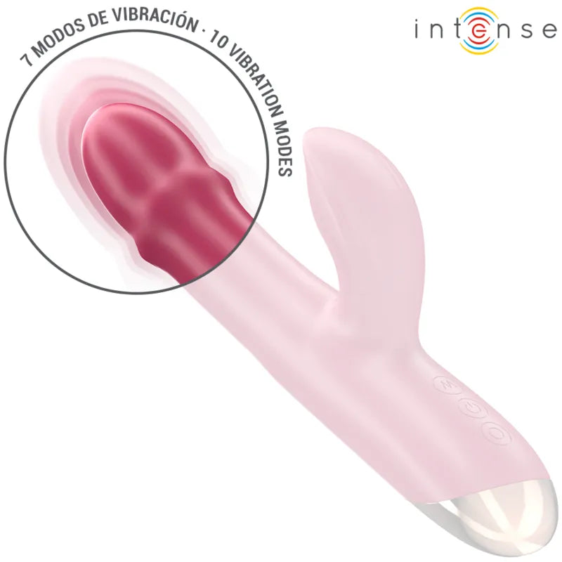 Vibromasseur Silicone Hypoallergénique Puissant Multifonction 3 en 1 Rouge Étanche