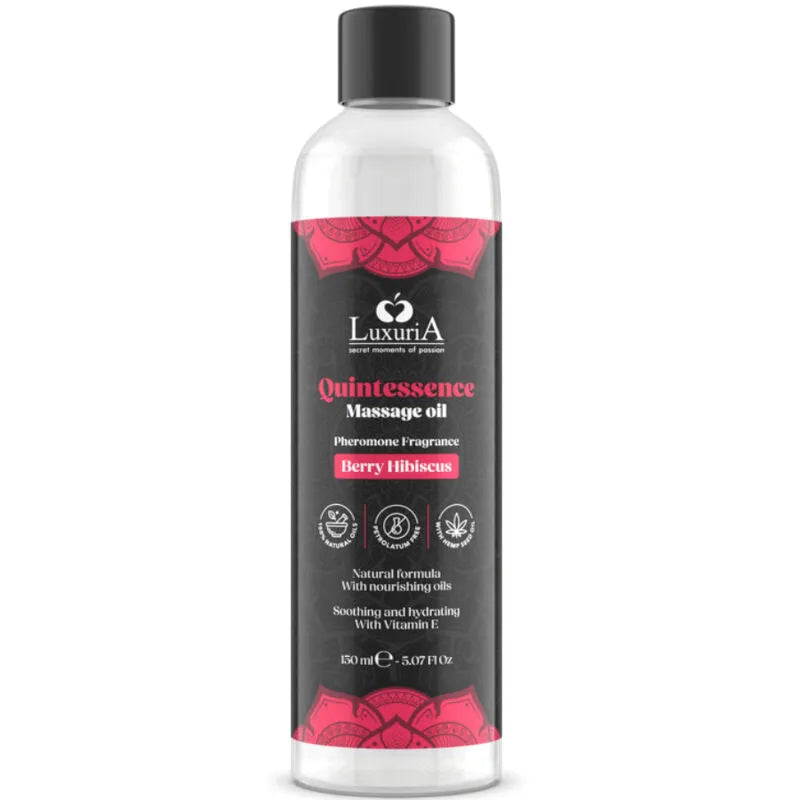 huile massage naturelle sensuelle chanvre hydratation intense peaux sensibles nourrissante apaisante végétale sans paraffine ni colorants arôme baies relaxante sensorielle