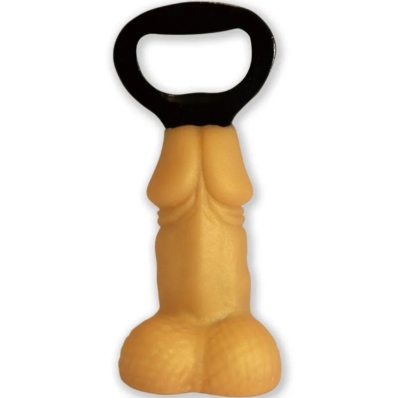 décapsuleur pénis doré humour enterrement vie jeune fille garçon soirée original pratique robuste métal finition brillante cadeau insolite fête