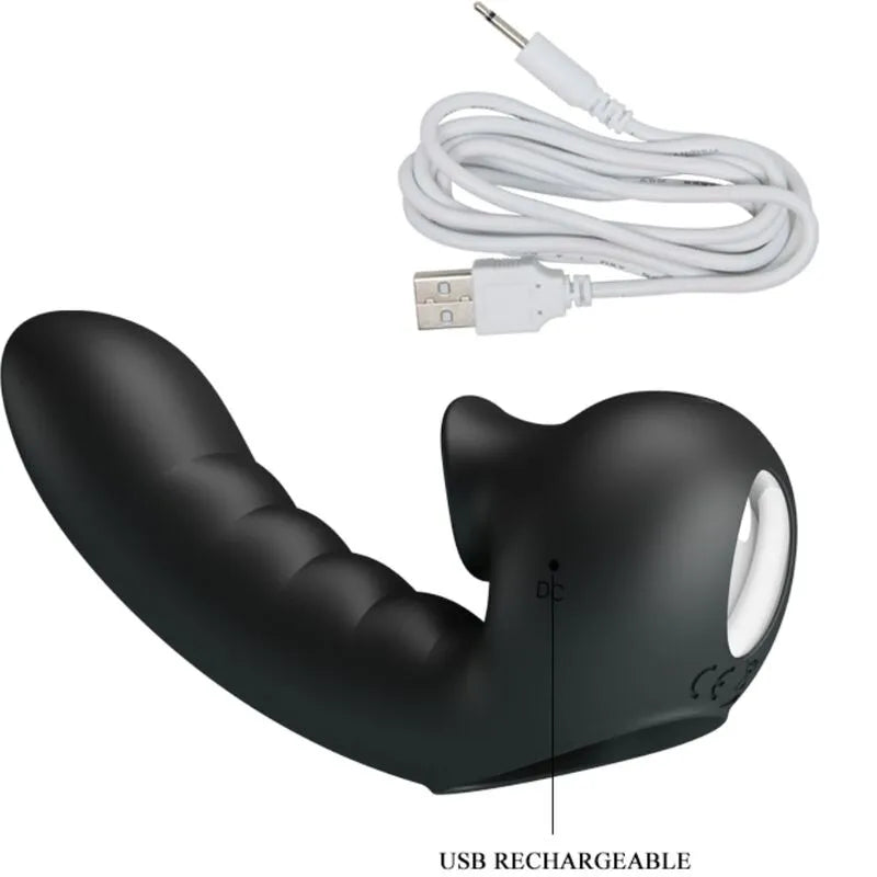Mini Vibromasseur Silicone Rechargeable Stimulation clitoridienne Doux Noir Compact Discret Ergonomique Portable Silencieux Puissant 12 Vibrations Écologique