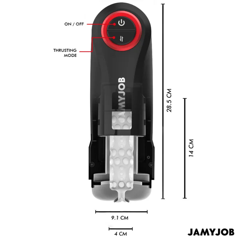 masturbateur automatique homme silicone noir rouge cinq modes aspiration rechargeable puissant moteur médical doux soyeux hygiénique