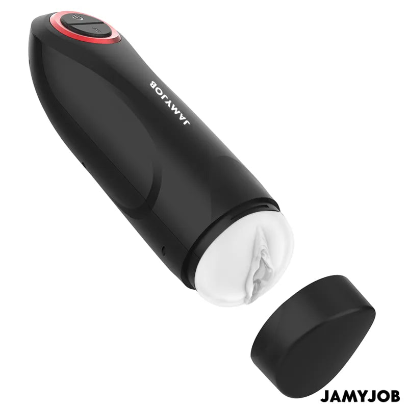 masturbateur automatique homme silicone noir rouge cinq modes aspiration rechargeable puissant moteur médical doux soyeux hygiénique