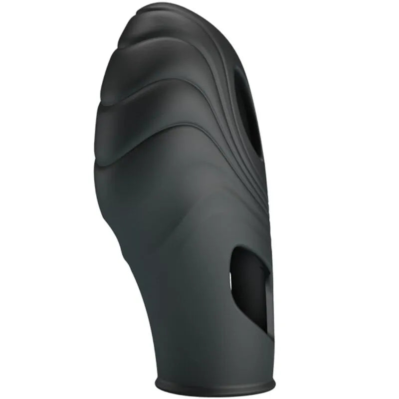 vibromasseur doigt silicone ultra-lisse stimulation clitoris jeux couple noir