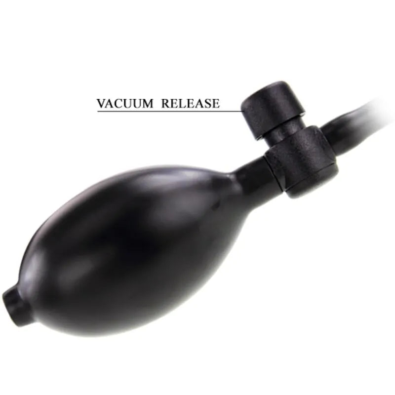 plug anal gonflable silicone noir sécurité confort plaisir étanche