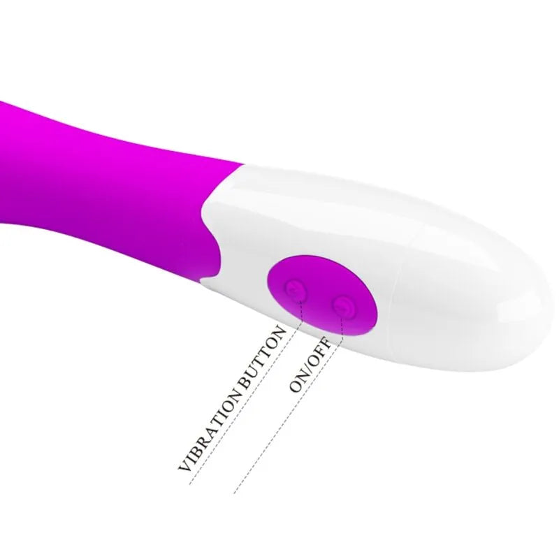 Vibromasseur silicone violet 30 fonctions point G piles AAA plaisir maximal