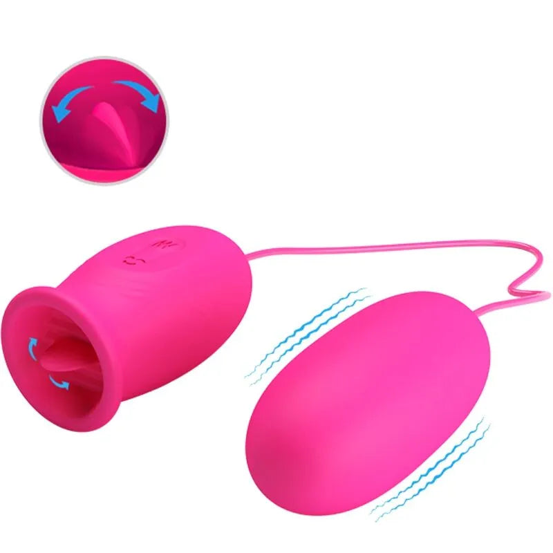 Œuf vibrant silicone rose stimulation clitoris 12 fonctions rechargeable USB