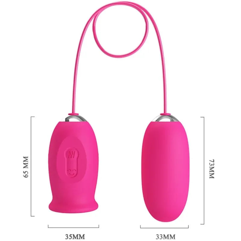 Œuf vibrant silicone rose stimulation clitoris 12 fonctions rechargeable USB