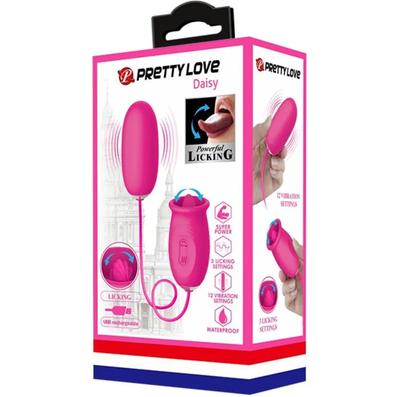 Œuf vibrant silicone rose stimulation clitoris 12 fonctions rechargeable USB