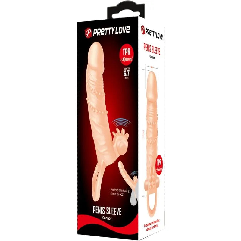 manchon pénis vibrant caoutchouc thermoplastique stimulation clitoris intense érection longue durable étanche boucle billes maintien lisse six point sept pouces