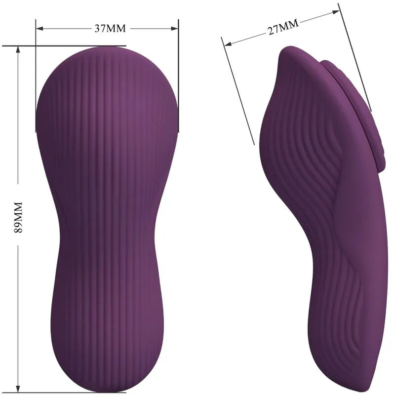 vibrateur silicone télécommandé 10 vibrations application mobile massage clitoris violet