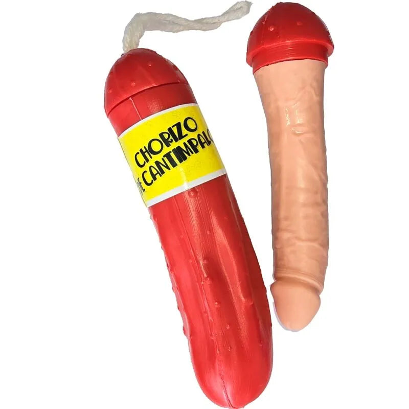 gode humoristique chorizo original amusant pimenté matière sûre hypoallergénique doux tactile tailleunique discret cadeau complice ludique