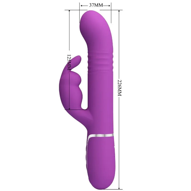 vibromasseur silicone violet double moteur fonctions multiples orgasme puissant
