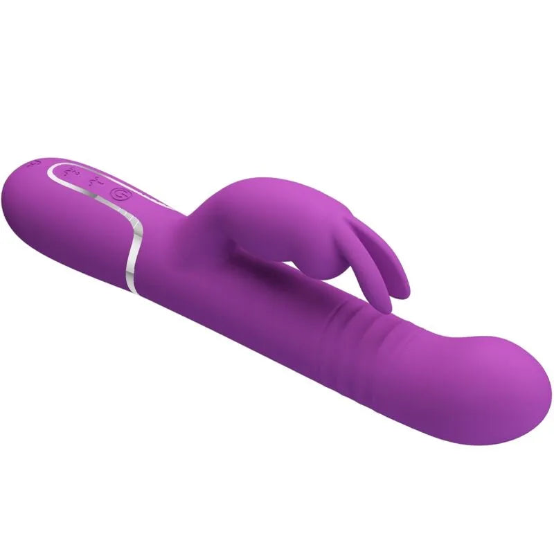 vibromasseur silicone violet double moteur fonctions multiples orgasme puissant