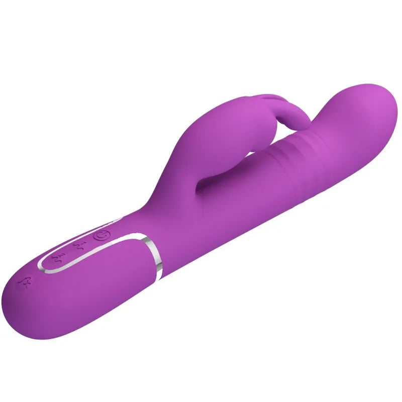 vibromasseur silicone violet double moteur fonctions multiples orgasme puissant