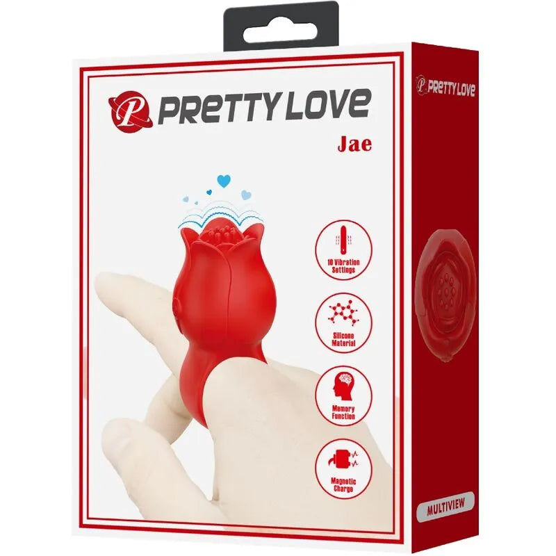 Vibromasseur doigt silicone rose 10 modes vibrations préliminaires rechargeable USB