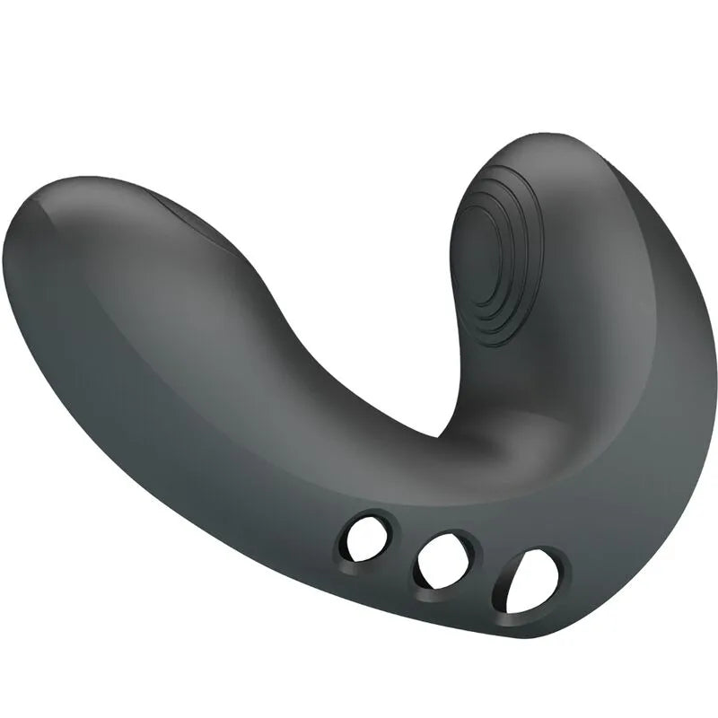 vibromasseur doigt silicone 7 modes vibration rechargeable USB compact voyage noir