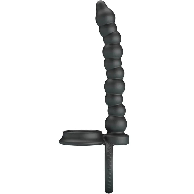 anneau pénien silicone vibrant double moteurs rechargeable noir douze modes mémoire extensible confortable étanche ergonomique stimulation clitoridienne érection prolongée intensité