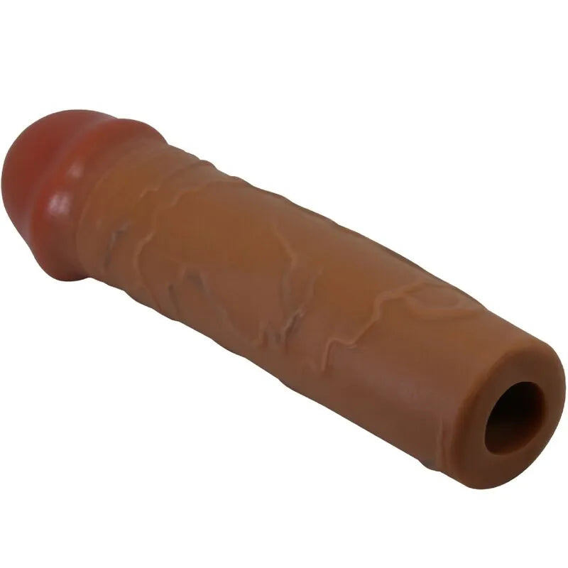 manchon pénis extension érection réaliste thermoplastique doux étanche ergonomique ajustable confortable prolongateur stimulation retardateur éjaculation augmentation circonférence longueur