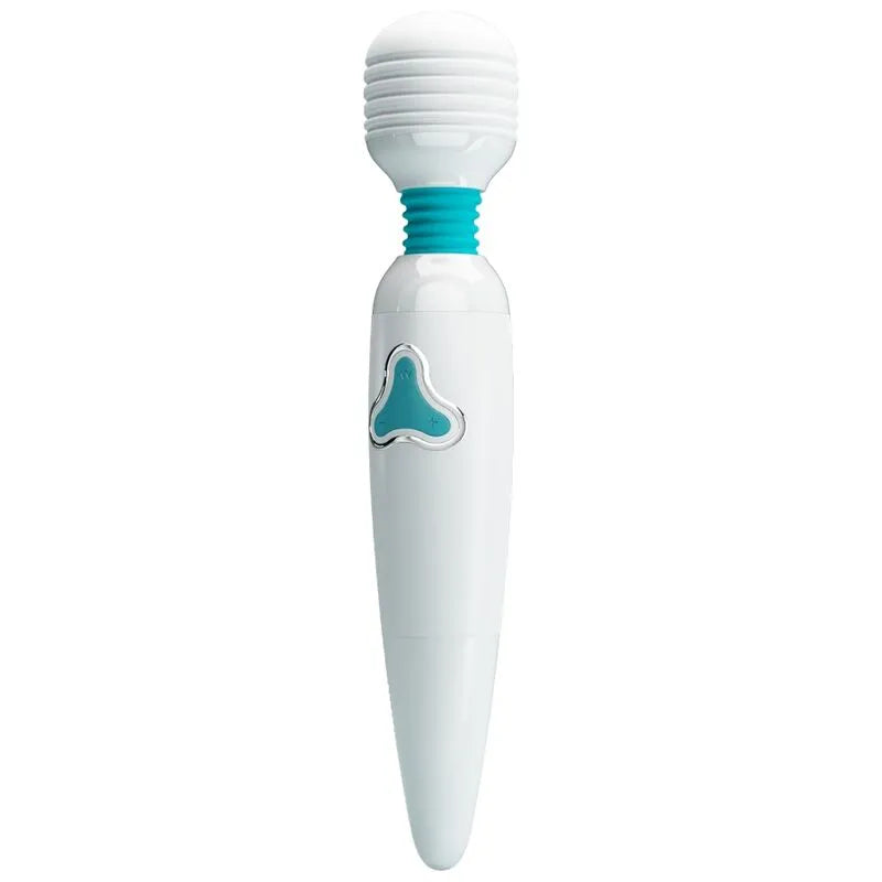vibrateur massage silicone rechargeable 7 vibrations baguette blanche relaxation érotique