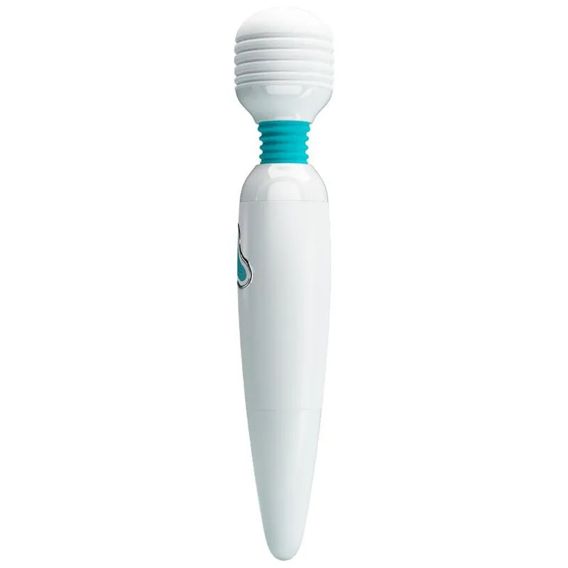 vibrateur massage silicone rechargeable 7 vibrations baguette blanche relaxation érotique
