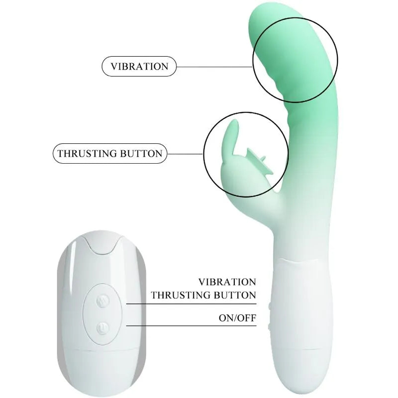 vibromasseur rabbit silicone 30 fonctions vibrations jouet intime clitoris femmes