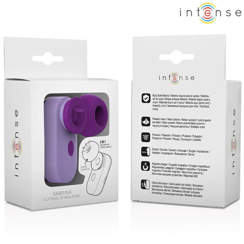 Stimulateur Clitoridien Compact Puissant Silencieux Sabrina Violet Intense