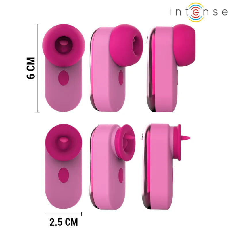 Stimulateur clitoridien compact rose violet mode tapotement moteur puissant silencieux