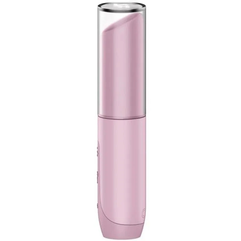 Stimulateur clitoridien par succion discret Satisfyer Secret Kiss Wave Rose, format voyage,_USB rechargeable, 3 vitesses, 10 modes, silicone médical, capuchon transparent