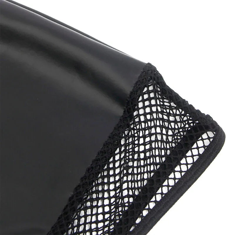 lingerie noire col licou simili cuir maille transparente sensuelle sophistiquée audacieuse brillante extensible confortable flatteuse élégante