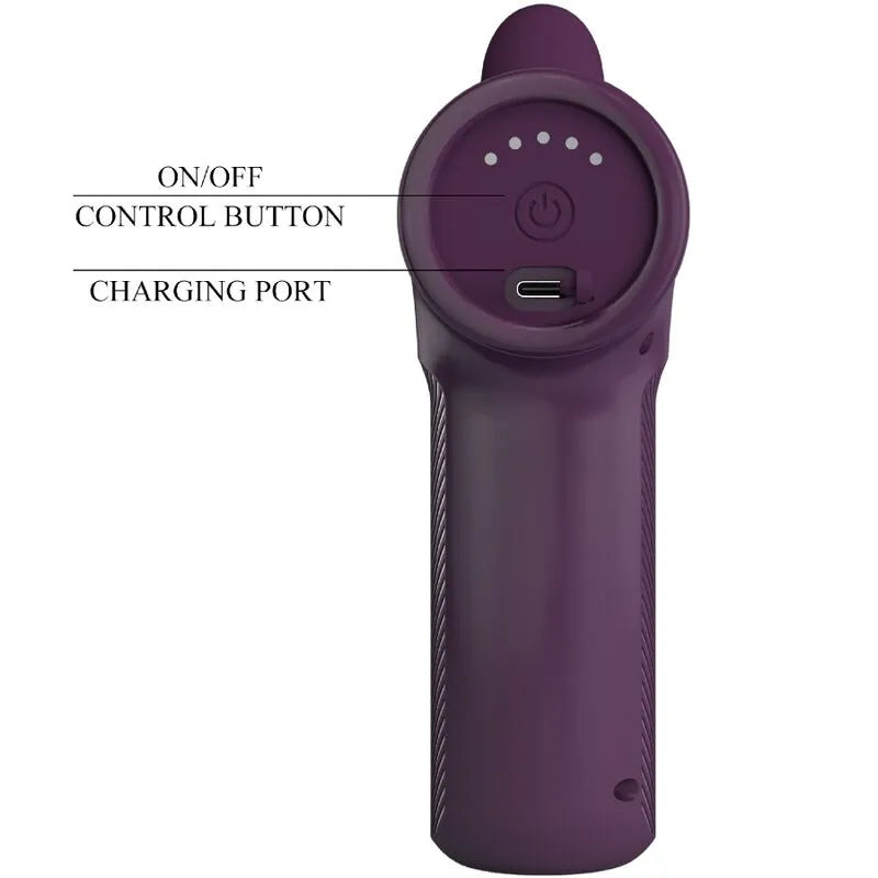pistolet massage puissant silicone violet 5 réglages poussée Pretty Love