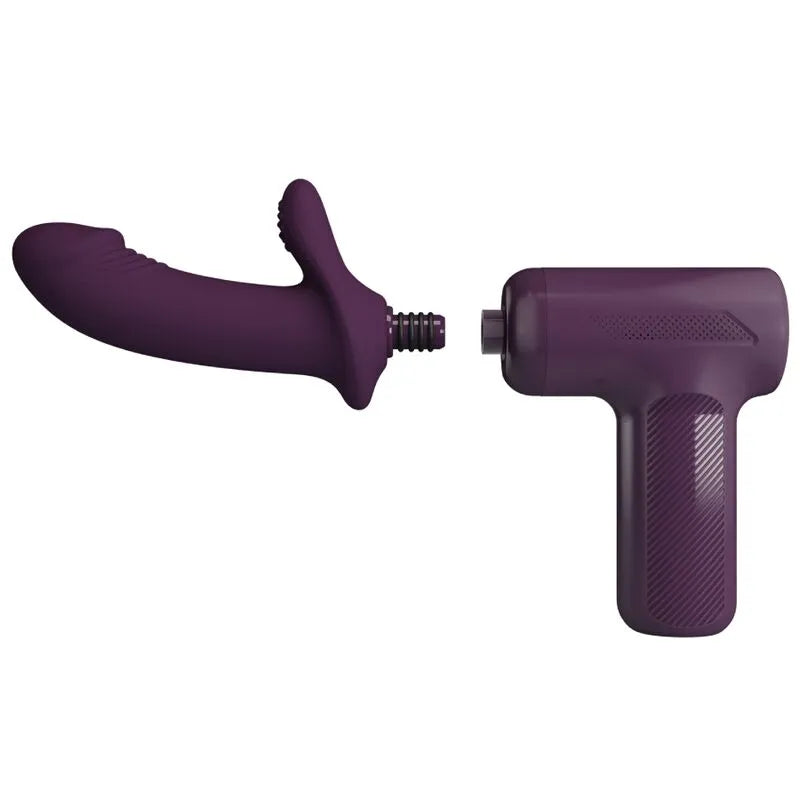 pistolet massage puissant silicone violet 5 réglages poussée Pretty Love