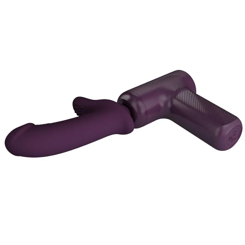 pistolet massage puissant silicone violet 5 réglages poussée Pretty Love