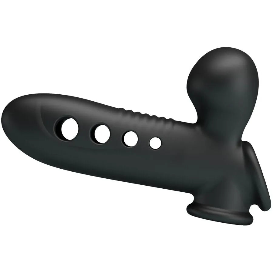manchon pénien silicone gonflable étanche prolongateur performance noir airbag réglable sangle maintien ergonomique confortable extensible lavable hypoallergénique