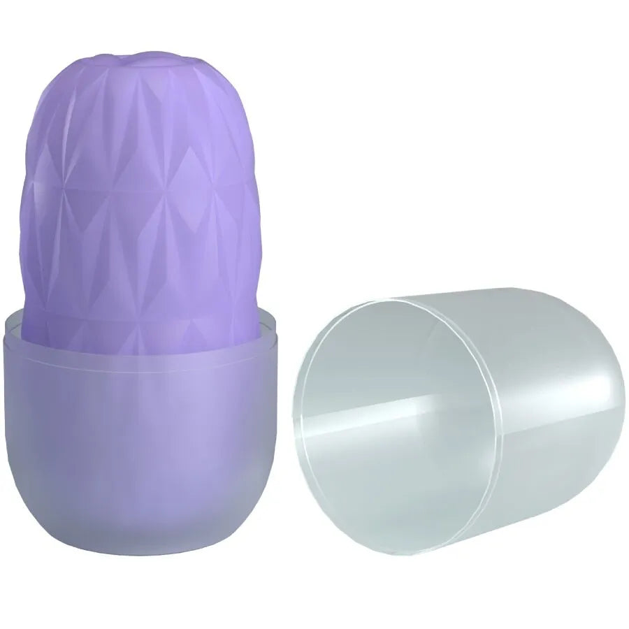 masturbateur masculin étanche TPR superextensible texture ondulée trois tunnels compact voyage ergonomique stimulation personnalisée discret hygiénique douche transportable étui rigide