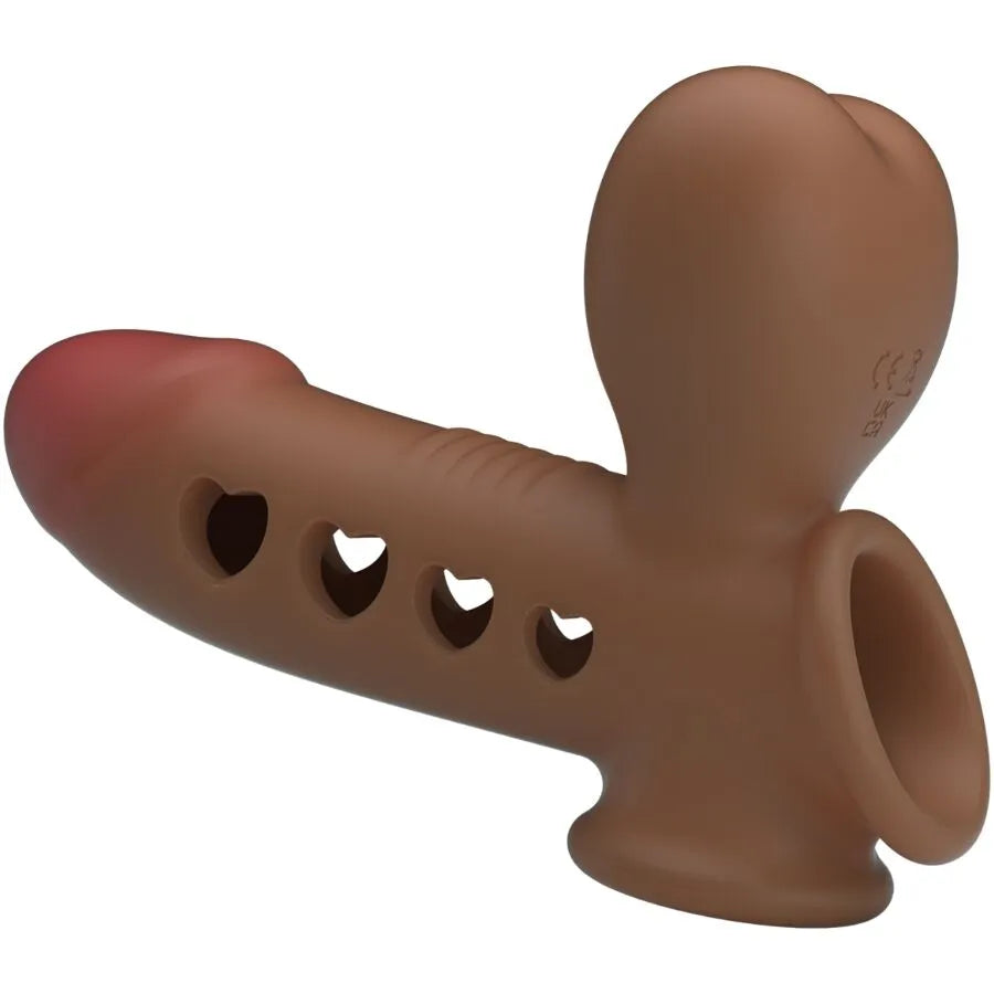 manchon pénien gonflable silicone étanche prolongation éjaculation contrôle sangle testicules airbag stimulation épaisseur universel confortable discret réglable réutilisable