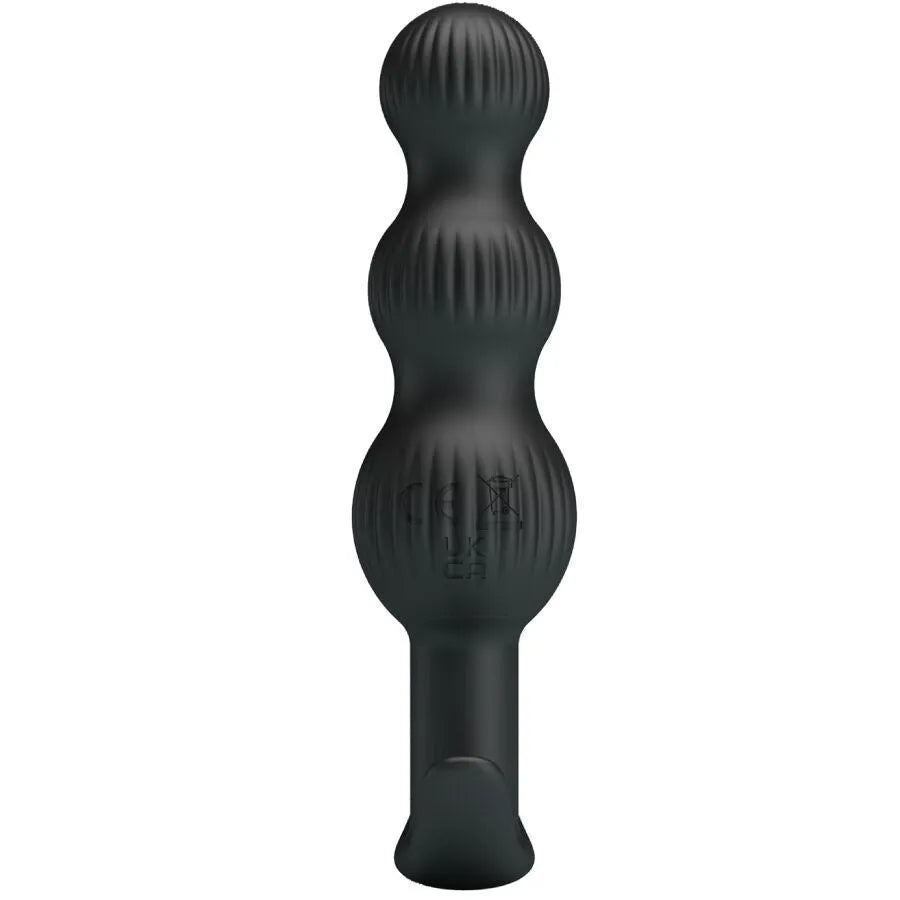 jouet anal silicone doux sûr corporel flexible perlé progressif vibrations multiples silencieux dix modes rechargeable étanche