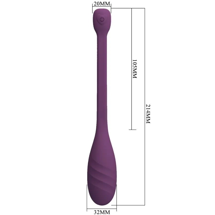 vibromasseur violet contrôle application smartphone silicone 12 modes vibration