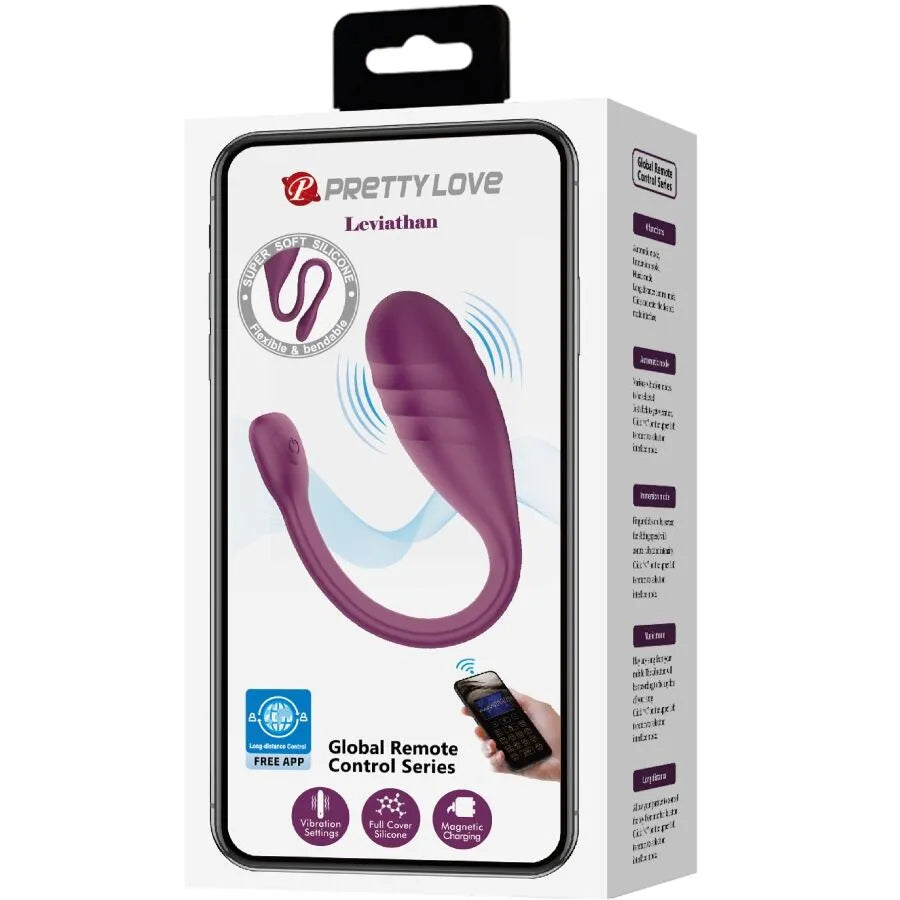 vibromasseur violet contrôle application smartphone silicone 12 modes vibration