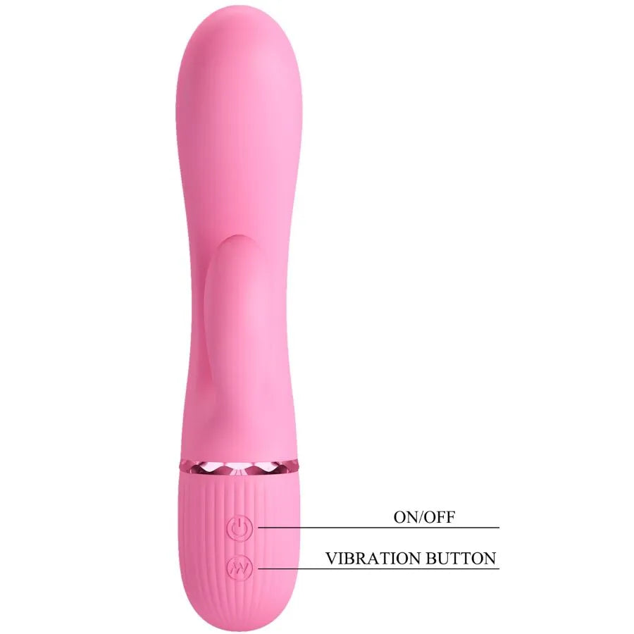 vibromasseur lapin silicone rose 10 fonctions point G stimulateur clitoridien
