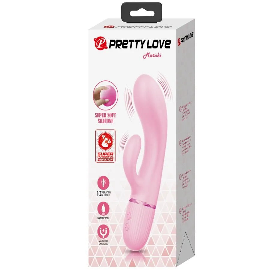 vibromasseur lapin silicone rose 10 fonctions point G stimulateur clitoridien