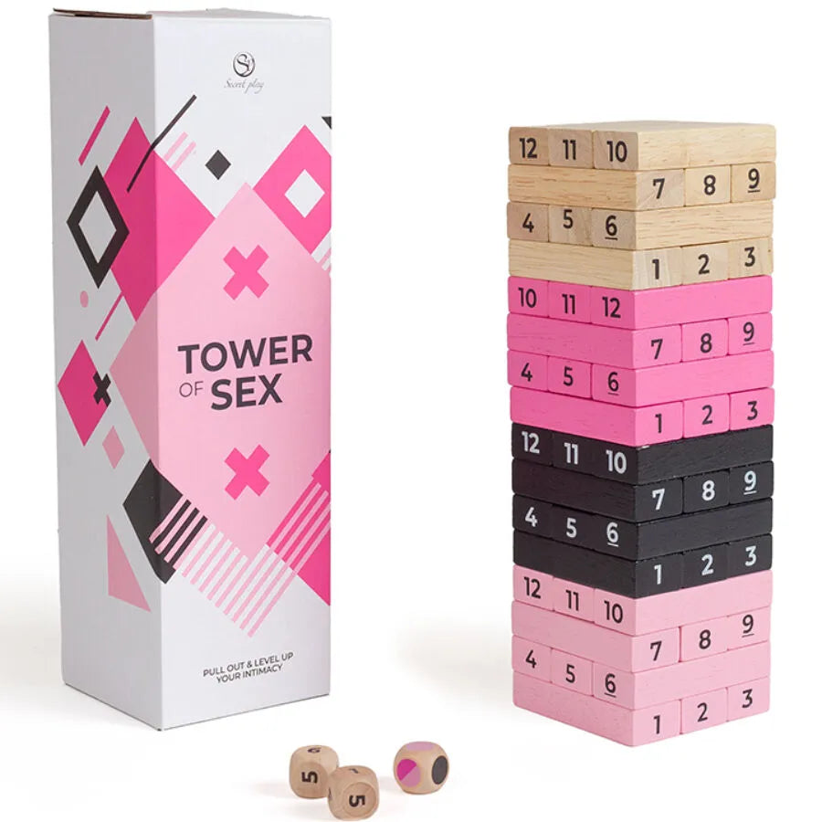 jeu érotique bois multicolore 48 pièces dés inclus intime ludique romantique adultes couple convivial stratégique durable finition lisse