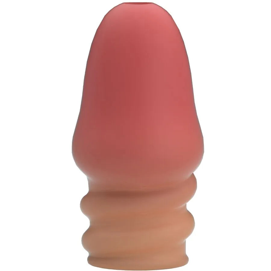 manchon pénien extensible thermoplastique soyeux lisse couleur chair discret étanche taille unique entraînement endurance retardement éjaculation puissance contrôle stimulation réduite