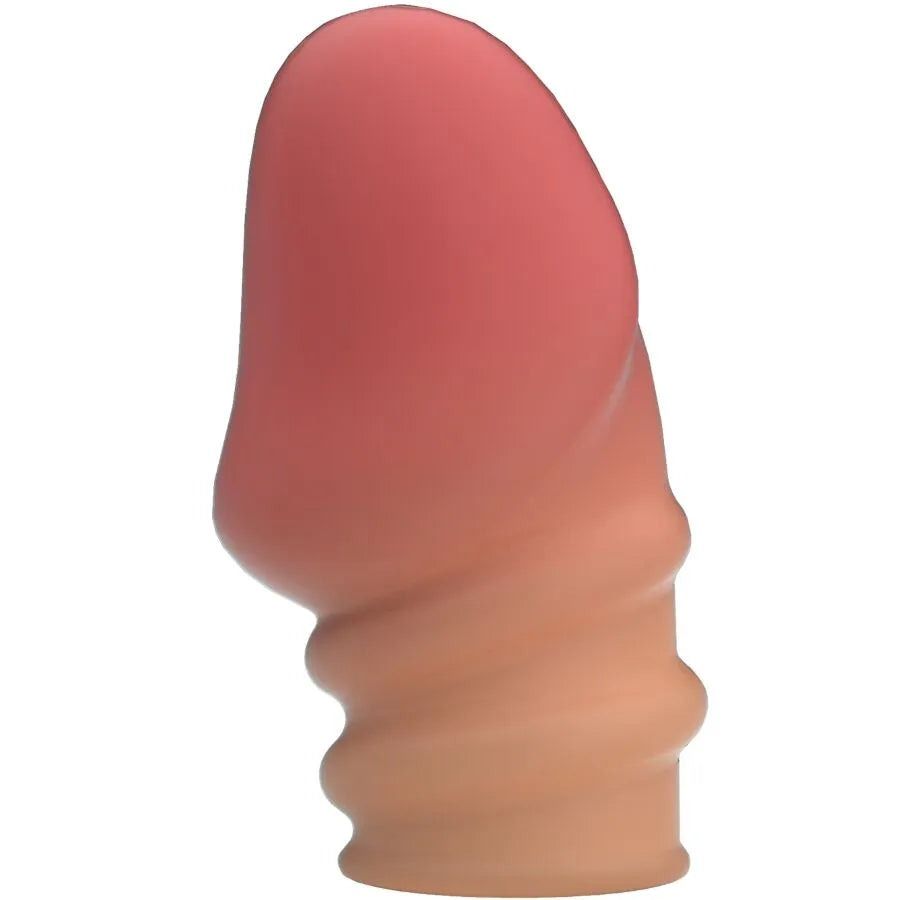 manchon pénien extensible thermoplastique soyeux lisse couleur chair discret étanche taille unique entraînement endurance retardement éjaculation puissance contrôle stimulation réduite