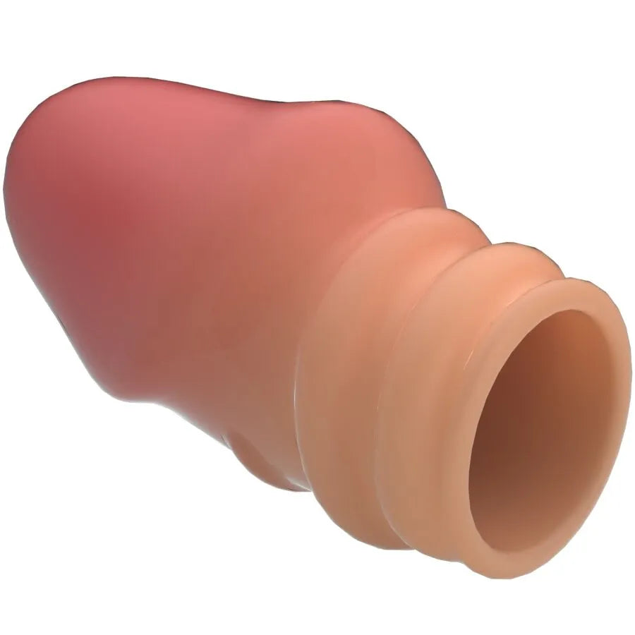 manchon pénien extensible thermoplastique soyeux lisse couleur chair discret étanche taille unique entraînement endurance retardement éjaculation puissance contrôle stimulation réduite