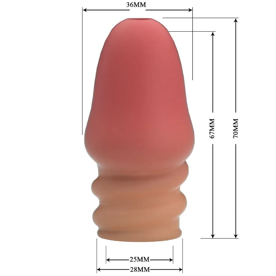 manchon pénien extensible thermoplastique soyeux lisse couleur chair discret étanche taille unique entraînement endurance retardement éjaculation puissance contrôle stimulation réduite