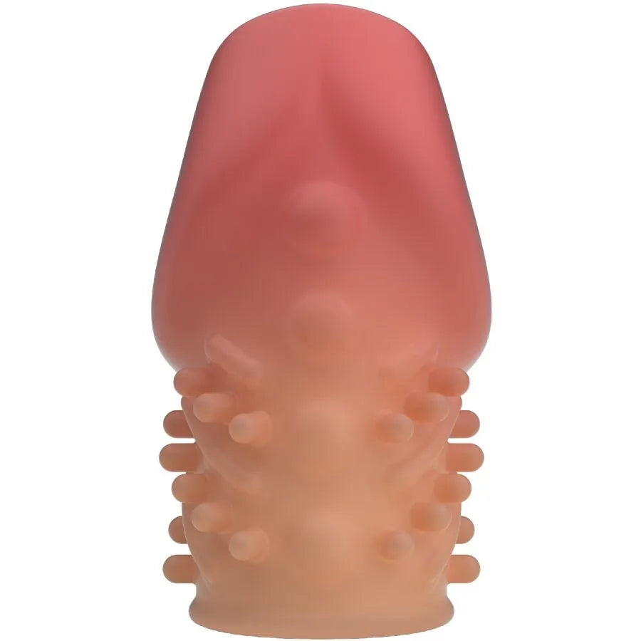 manchon extension pénis élastomère soyeux extensible retarde éjaculation augmentation endurance sensation douce étanche compact discret rose ajustable