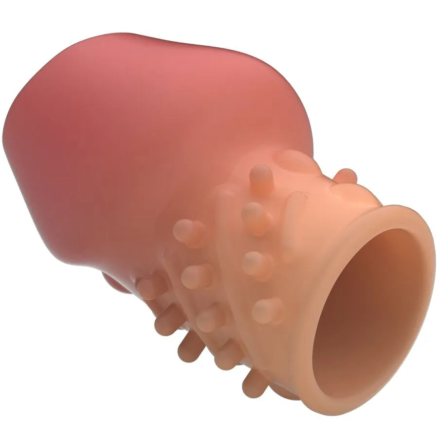 manchon extension pénis élastomère soyeux extensible retarde éjaculation augmentation endurance sensation douce étanche compact discret rose ajustable