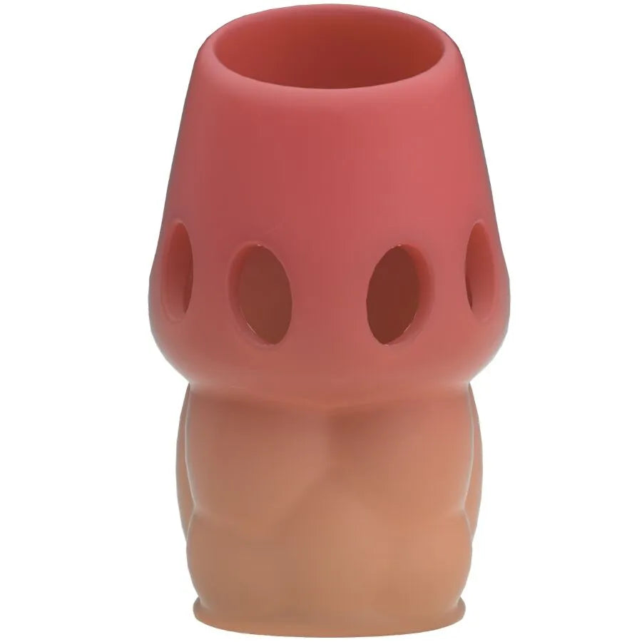manchon pénien TPR rose étanche retard éjaculation entraînement puissance prolongation endurance confort extensible soyeux maintien sécurisé aquatique discret compact portable