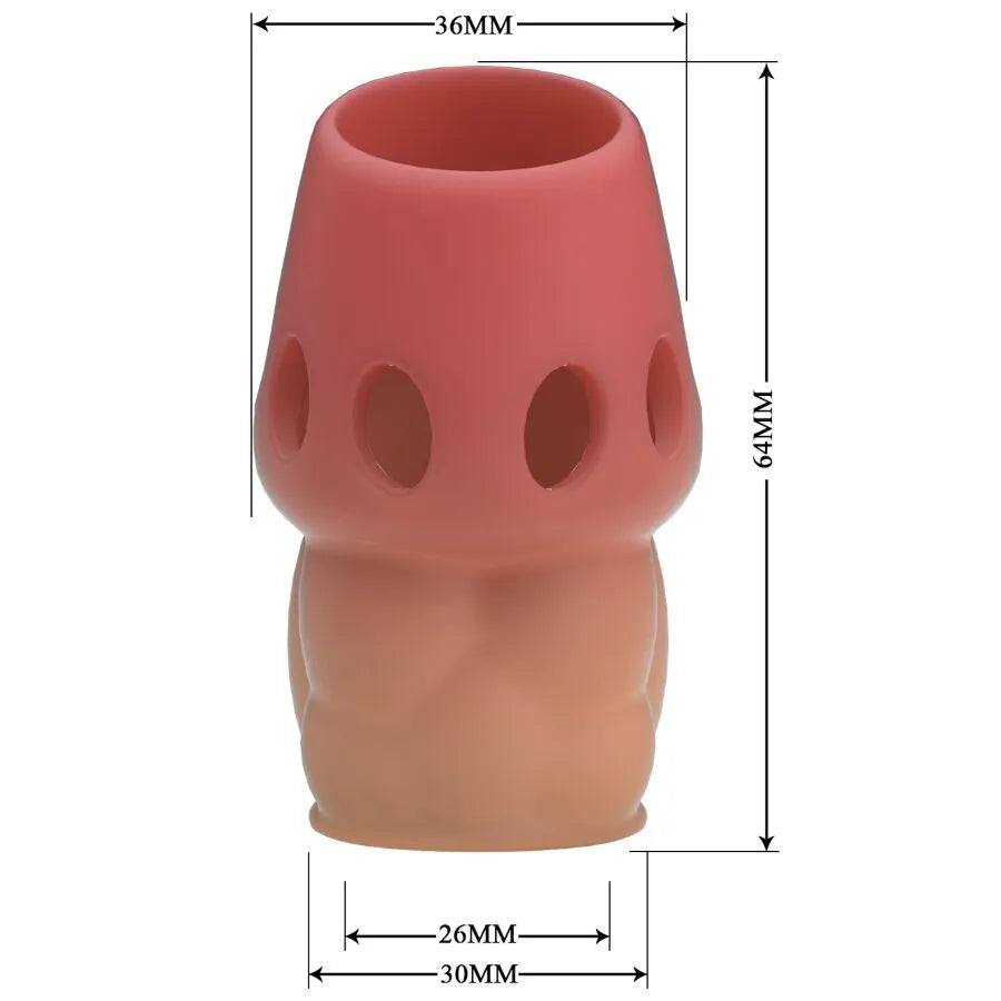 manchon pénien TPR rose étanche retard éjaculation entraînement puissance prolongation endurance confort extensible soyeux maintien sécurisé aquatique discret compact portable